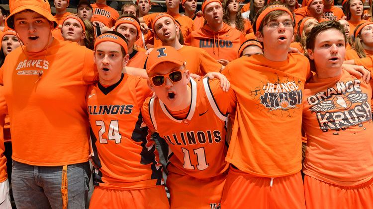 Orange Krush Illinois Athletics Orange Krush Student Section