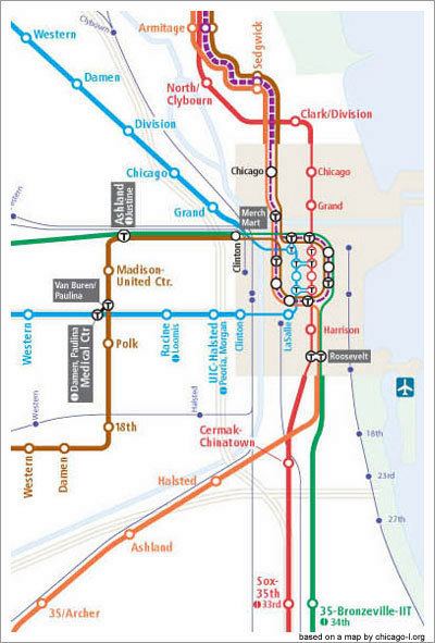 Orange Line (CTA) A CTA Map for 2055 Gapers Block Detour Chicago