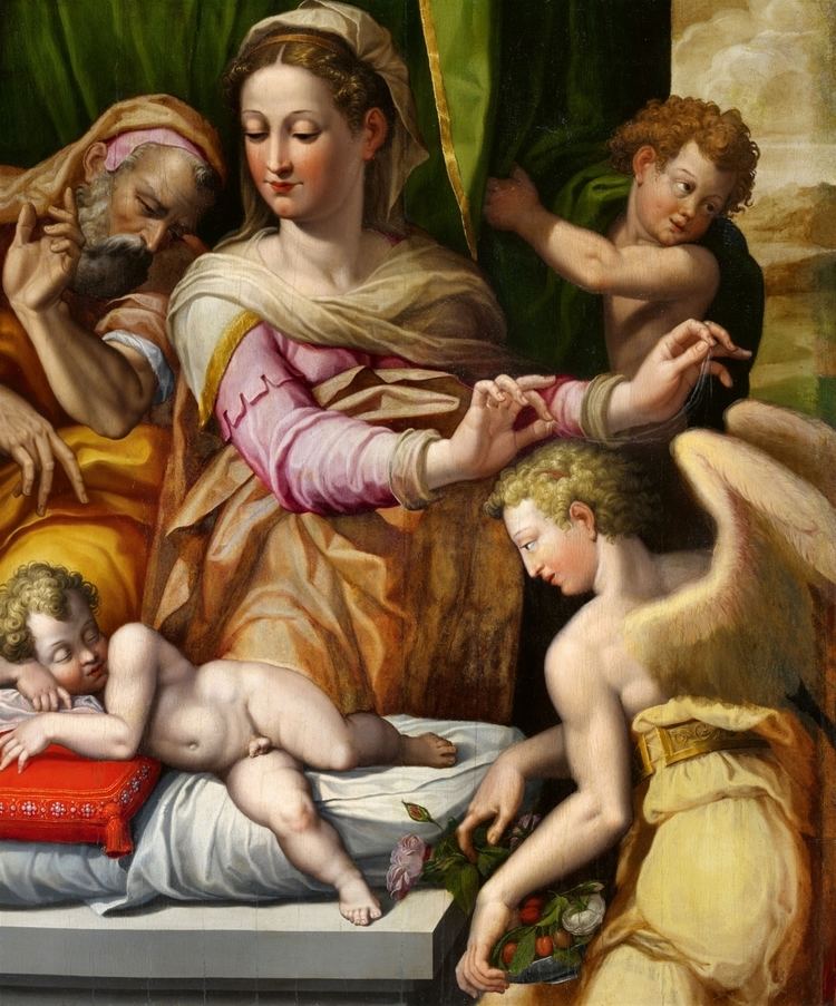Orazio Samacchini The Holy Family with Angels Auktionshaus Lempertz