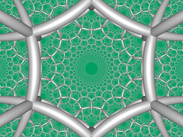 Order-4 hexagonal tiling honeycomb