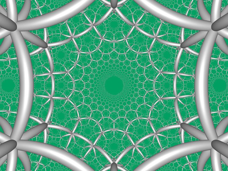Order-5 hexagonal tiling honeycomb