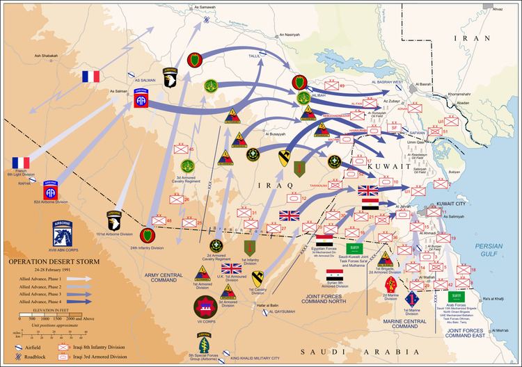 Order of battle of the Gulf War ground campaign