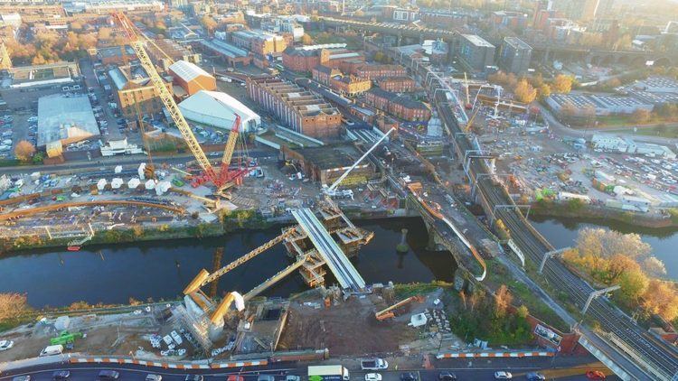 Ordsall Chord Ordsall Chord Aerial Video TV Drone filming photography amp video