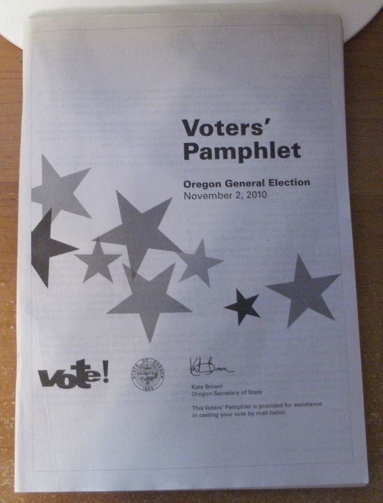 Oregon state elections, 2010