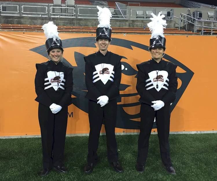 Oregon State University Marching Band The Drum Majors Of The Oregon State University Marching Band