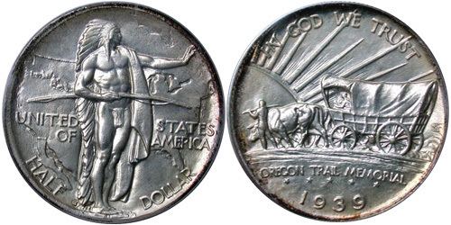 Oregon Trail Memorial half dollar 19261939 Oregon Trail Memorial Half Dollar Commemorative Coin