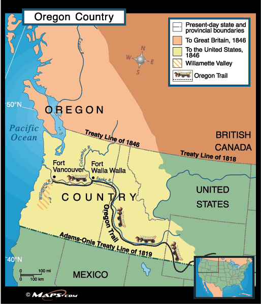 Oregon Treaty 1846 Oregon Treaty HIS2011 Manifest Destiny