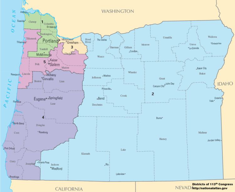 Oregon's congressional districts