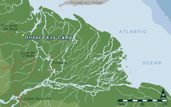 Orinoco Delta Orinoco delta maps