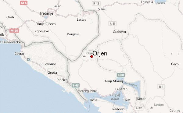Orjen Orjen Mountain Information