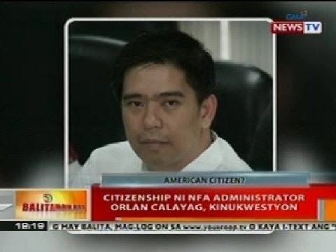 Orlan Calayag BT Citizen ni NFA Administrator Orlan Calayag kinukwestyon YouTube