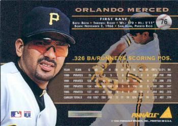 1994 Ultra Orlando Merced Pittsburgh Pirates #557 FH