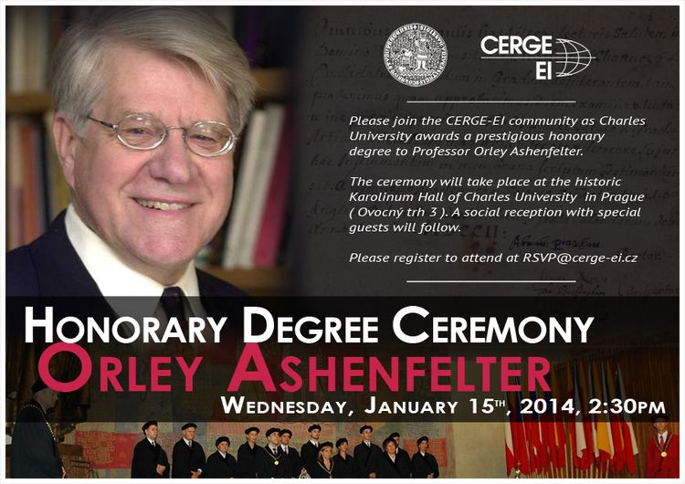 Orley Ashenfelter Honorary Degree Ceremony for Professor Orley Ashenfelter
