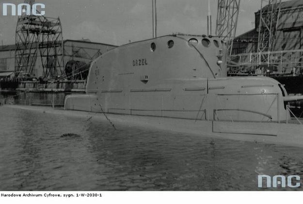 ORP Orzeł (1938) 15 stycznia 1938 r Wodowanie okrtu podwodnego ORP quotOrze