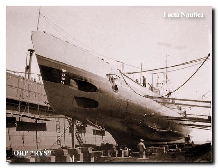 ORP Ryś ORP RY fotoreporta ze stoczni rok 1929