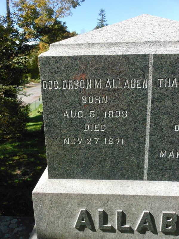 Orson M. Allaben Dr Orson M Allaben 1808 1891 Find A Grave Memorial