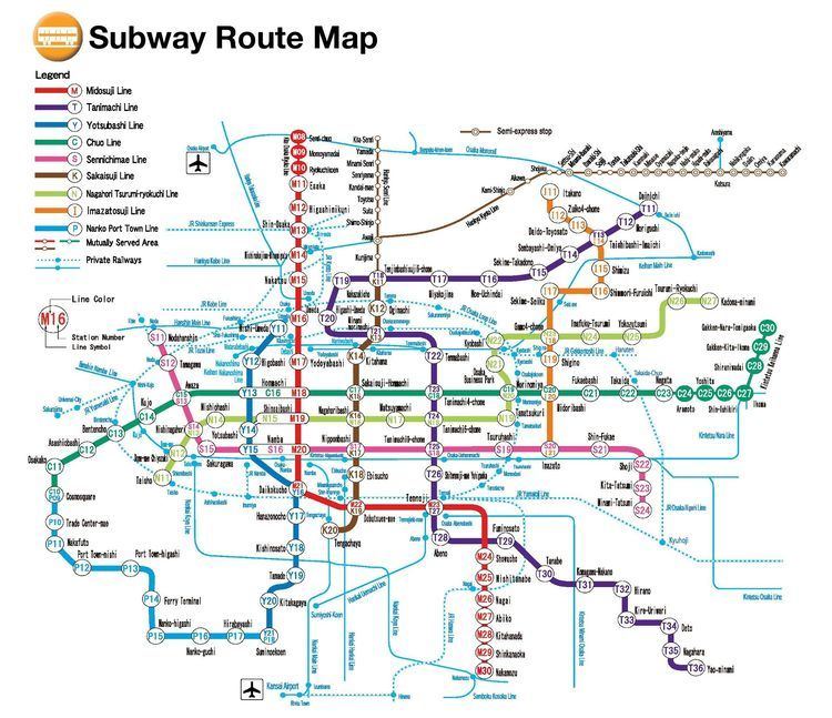Osaka Municipal Subway Download Osaka maps youinjapannet