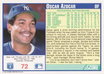 Oscar Azócar The Trading Card Database Oscar Azocar Gallery
