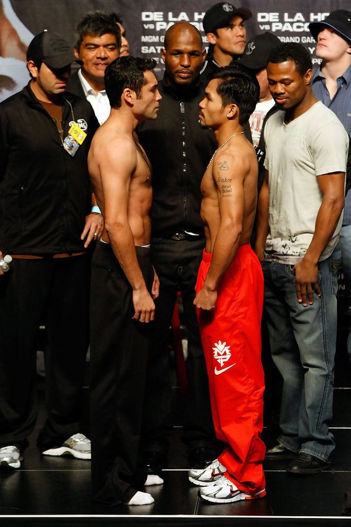 Oscar De La Hoya vs. Manny Pacquiao Manny Pacquiao Pictures Oscar de la Hoya v Manny Pacquiao WeighIn
