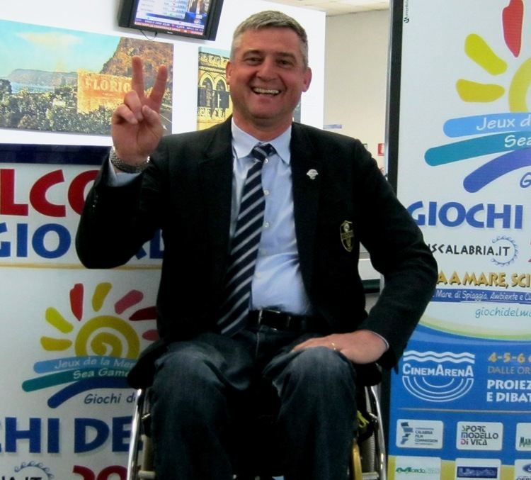 Oscar De Pellegrin Reggio Calabria in aeroporto con il Campione Paraolimpico Oscar De