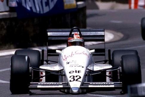 Oscar Larrauri 1988 GP Monaco Oscar Larrauri Euro Brun ER188 Ford 1988