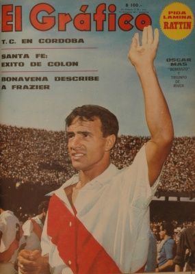 Oscar Más 1968 Oscar Mas Top Ten de goleadores de River Plate definidor por