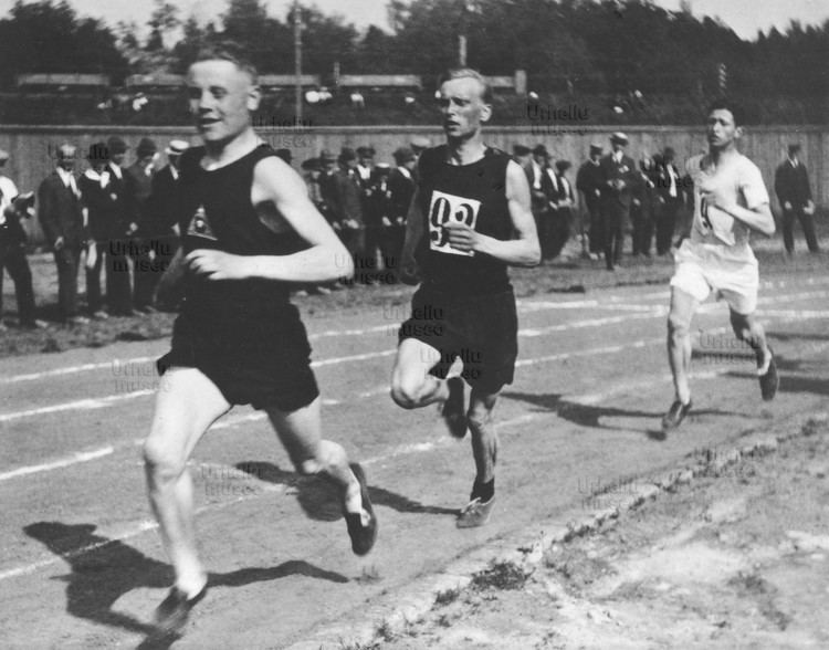 Oskari Rissanen Paavo Nurmi Oskari Rissanen and Elias Katz in Helsinki 1920