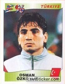 Osman Özköylü Sticker 322 Osman zkyl Panini UEFA Euro England 1996