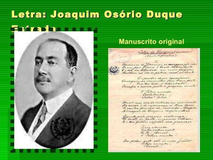 Osório Duque-Estrada DIA DO HINO NACIONAL