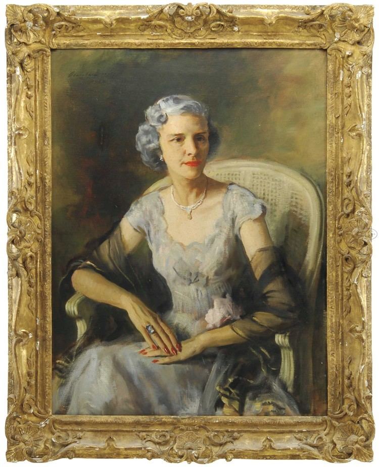 Oswald Birley SIR OSWALD BIRLEY British 18801952 PORTRAIT OF PAULINE