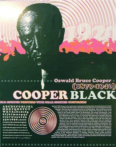 Oswald Bruce Cooper Oswald Bruce quotOzquot Cooper Respect the Cooper Black