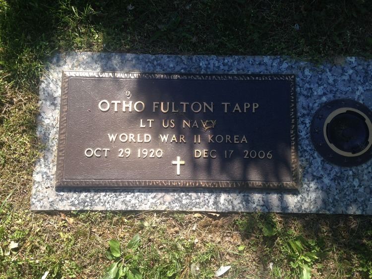 Otho Fulton Otho Fulton Tapp 1920 2006 Find A Grave Memorial