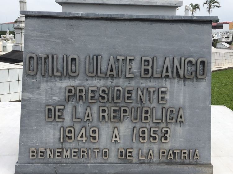 Otilio Ulate Blanco Otilio Ulate Blanco 1891 1973 Find A Grave Memorial