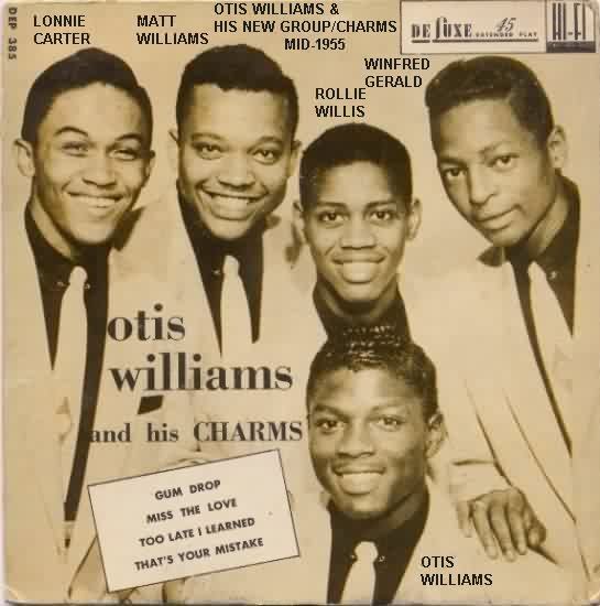 Otis Williams and the Charms Marv Goldberg39s RampB Notebooks OTIS WILLIAMS AND THE CHARMS