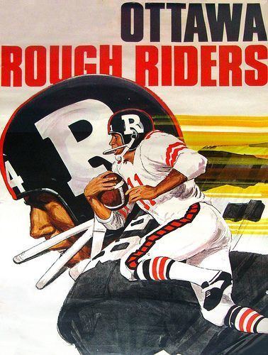 Ottawa Rough Riders Vintage Ottawa Rough Riders Poster by Hydra5 via Flickr Canadian