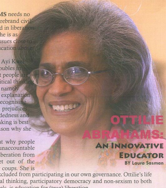 Ottilie Abrahams Academic OneFile Document Ottilie Abrahams an innovative educator