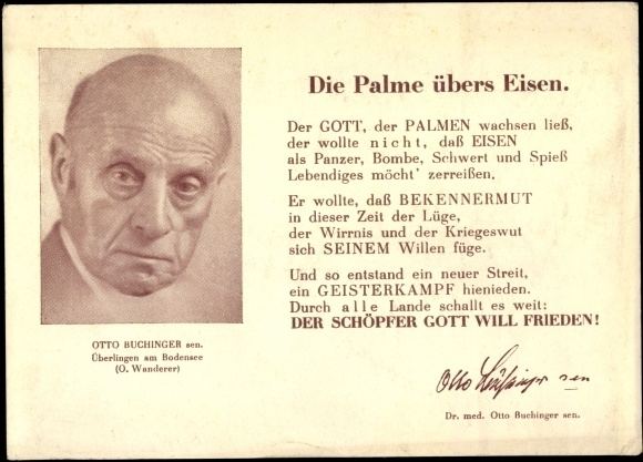 Otto Buchinger Ansichtskarte Postkarte Mediziner Otto Buchinger Die