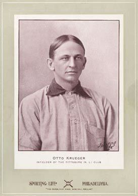 Otto Krueger (baseball) 1902 Sporting Life Cabinets Otto Krueger 374 Baseball Card Value