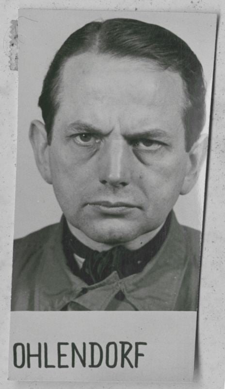 Otto Ohlendorf Mug shot of Otto Ohlendorf an SS group leader member of