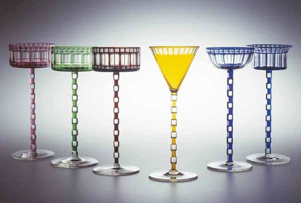 Otto Prutscher Another Future Song Glassware designed by Otto Prutscher