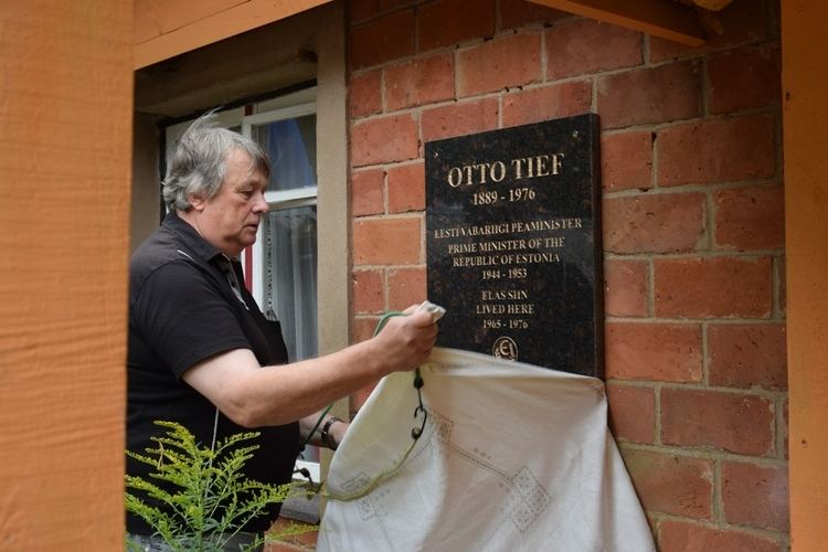 Otto Tief Ainais paigaldati Otto Tiefi kunagisse elukohta