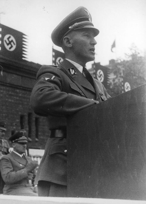 Otto Wächter SS officer Otto Wachter at an event marking the first anniversary of