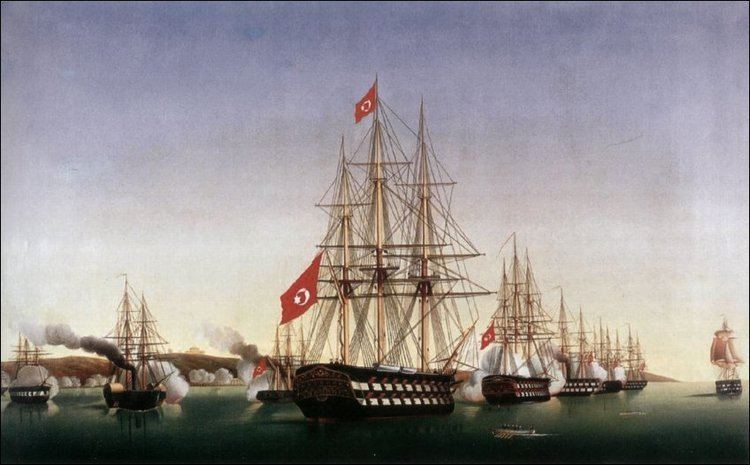 Ottoman Navy Blazing the way to Freedom Was Greek fireship instrumental