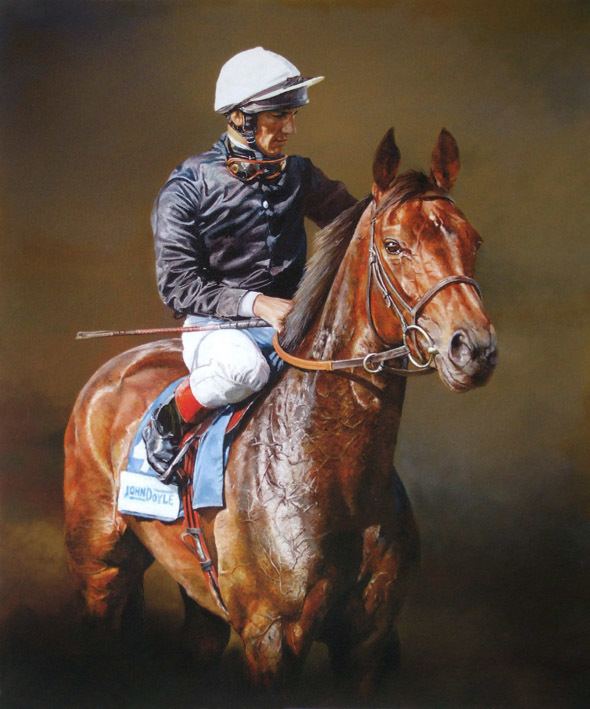 Ouija Board (horse) Ouija Board and Frankie Dettori Limited Edition Horse Racing Print