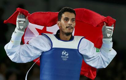 Oussama Oueslati Rio 2016 Taekwondo Men39s 80 kg Tunisia39s Oussama Oueslati wins