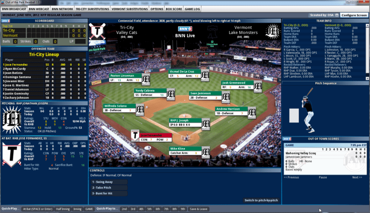 Out of the Park Baseball Take Control of the National Pastime with Out of the Park Baseball 13
