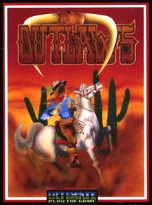 Outlaws (1985 video game) uploadwikimediaorgwikipediaen662Outlawstit