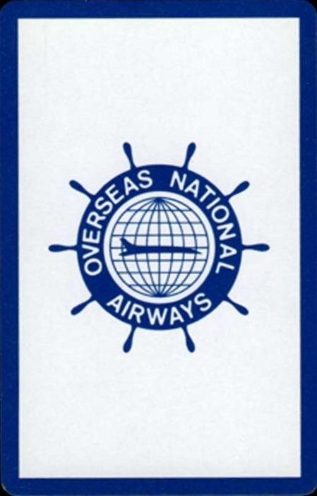 Overseas National Airways wwwplayingcardsjncomairlinesoOverseasNation
