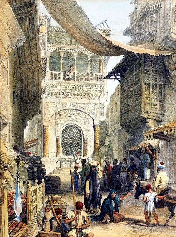 Owen Browne Carter Streets of Cairo BY Owen Browne Carter British 1806 1859