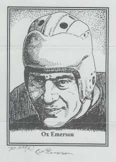 Ox Emerson wwwfreewebscomvintagefootballautographsemerson